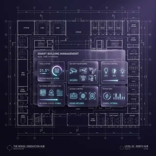 A professional blueprint and digital tools symbolizing business architecture