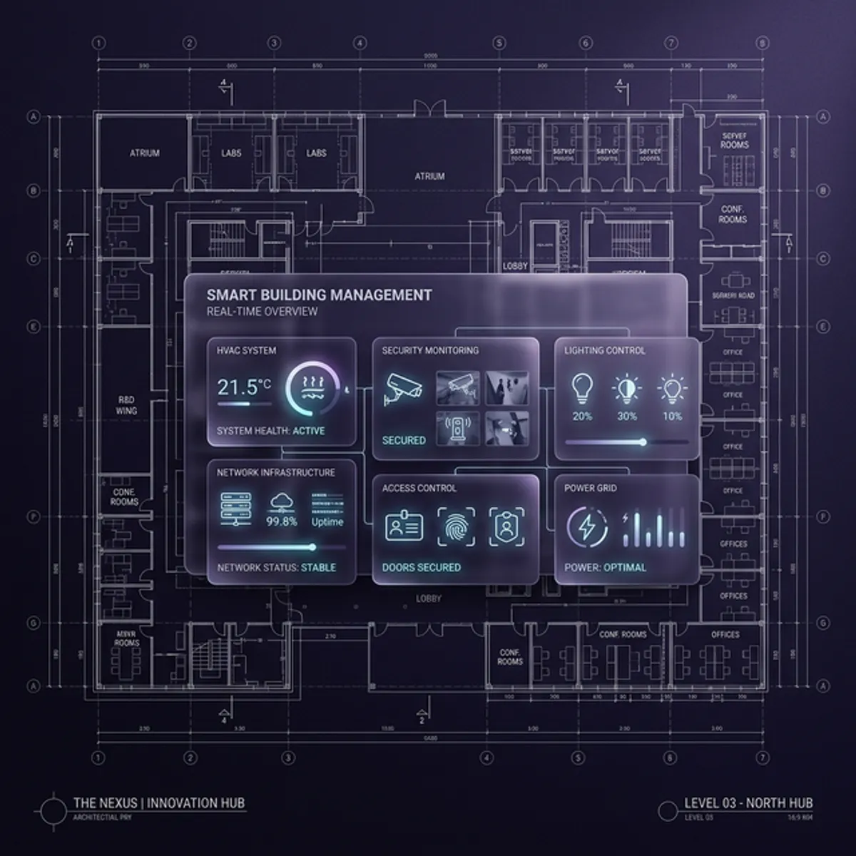 A professional blueprint and digital tools symbolizing business architecture