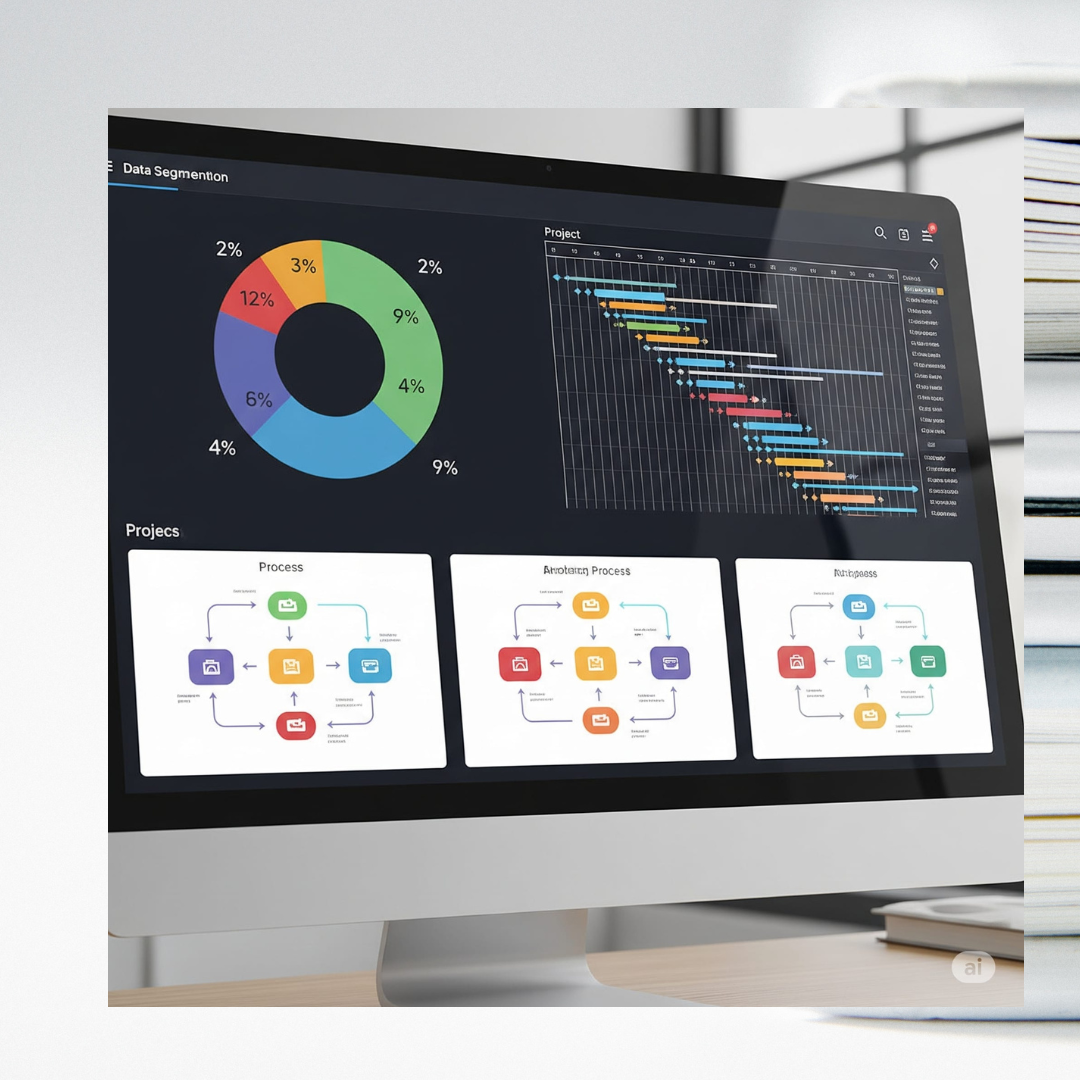 Custom data reporting dashboard with charts