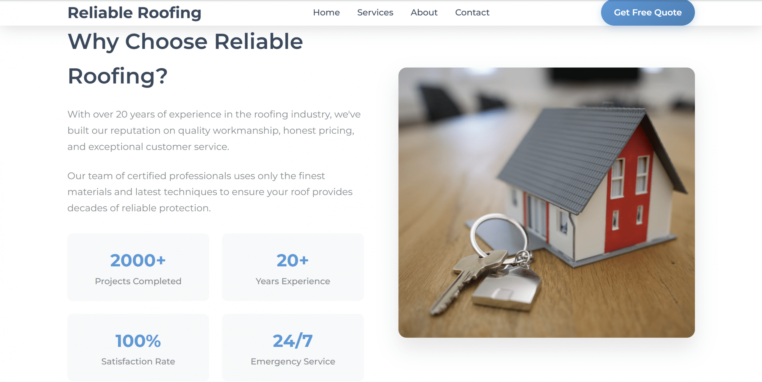 Modern, clean website design